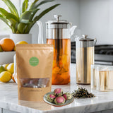 GOARTEA Edible Blooming Flowers Tea Hand-Tied Natural Artistic Chinese Green Tea Ball