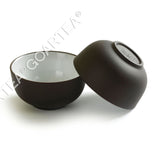 2Pcs 40ml Chinese Yixing Zisha Black Glazed clay Teacup Gongfu tea Bowl-cup cup - Black Glazed
