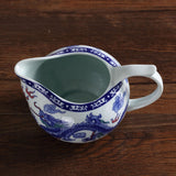 130ml Total 4pcs Chinese Porcelain Dragon & Phoenix Gaiwan Pitcher Chahai Teacups Tea Set
