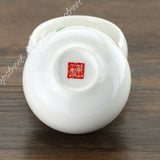 2Pcs 50ml Top Chinese Gongfu Tea Porcelain Ceramic Jingde Flower White Teacup Tea Cup