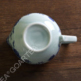 130ml Total 4pcs Chinese Porcelain Peony Flower Gaiwan Pitcher Chahai Teacups Tea Set