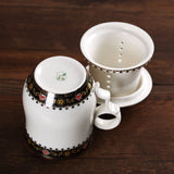 Poeny Ceramic Chinese Porcelain Tea Mug Cup with lid Infuser Filter 300ml #16
