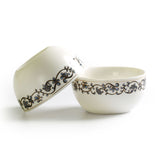 2Pcs 50ml GongFu Tea Porcelain Ceramic JingDe Chinese Flower border White teacup tea Cup