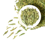 GOARTEA Supreme Spring Anji Bai Cha Long Jing White Dragon Well Loose Leaf Chinese GREEN TEA