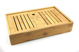35*22cm Bamboo Chinese Gongfu Tea Serving Table Cups Saucer Tabletop - M