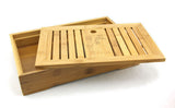 35*22cm Bamboo Chinese Gongfu Tea Serving Table Cups Saucer Tabletop - M
