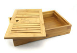 35*22cm Bamboo Chinese Gongfu Tea Serving Table Cups Saucer Tabletop - M