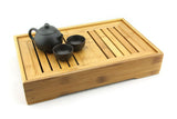 35*22cm Bamboo Chinese Gongfu Tea Serving Table Cups Saucer Tabletop - M