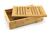 27*18.5cm Bamboo Chinese Gongfu Tea Serving Table Cups Saucer Tabletop -Small