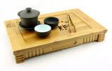 37*24cm Tasteful Elegant Bamboo Chinese Gongfu Tea Table Serving tray & tank