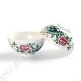 2Pcs 35ml GongFu Tea Porcelain Ceramic JingDe Chinese teacup tea Cup - Hand Paint Peony