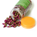 GOARTEA Bottled Natural Red Rose Bud Dried Edible Petal Flower Chinese Herbal Tea