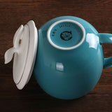 300ml Restorative Skyblue Ceramic Porcelain Tea Mug Cup with lid Infuser Filter