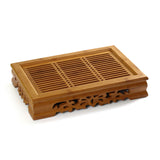 37*26cm Tasteful Elegant Bamboo Chinese Gongfu Tea Table Serving tray & tank L01