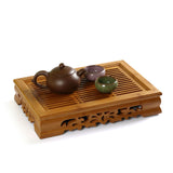 37*26cm Tasteful Elegant Bamboo Chinese Gongfu Tea Table Serving tray & tank L01